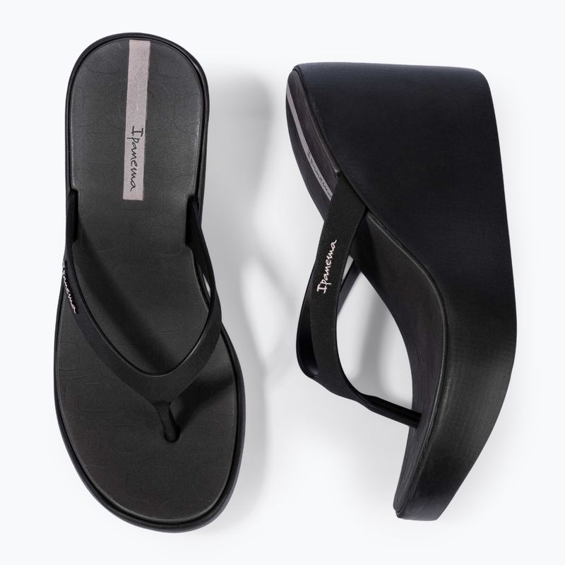 Női Ipanema High Fashion II flip flopok fekete/fekete/bézs 3