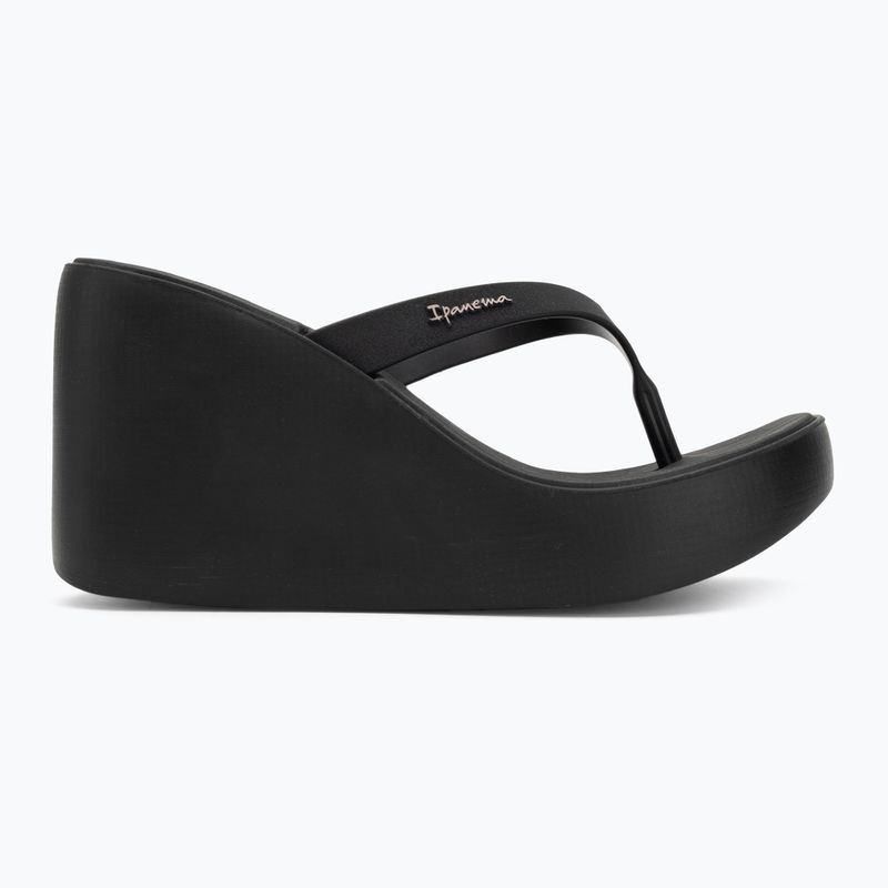Női Ipanema High Fashion II flip flopok fekete/fekete/bézs 2