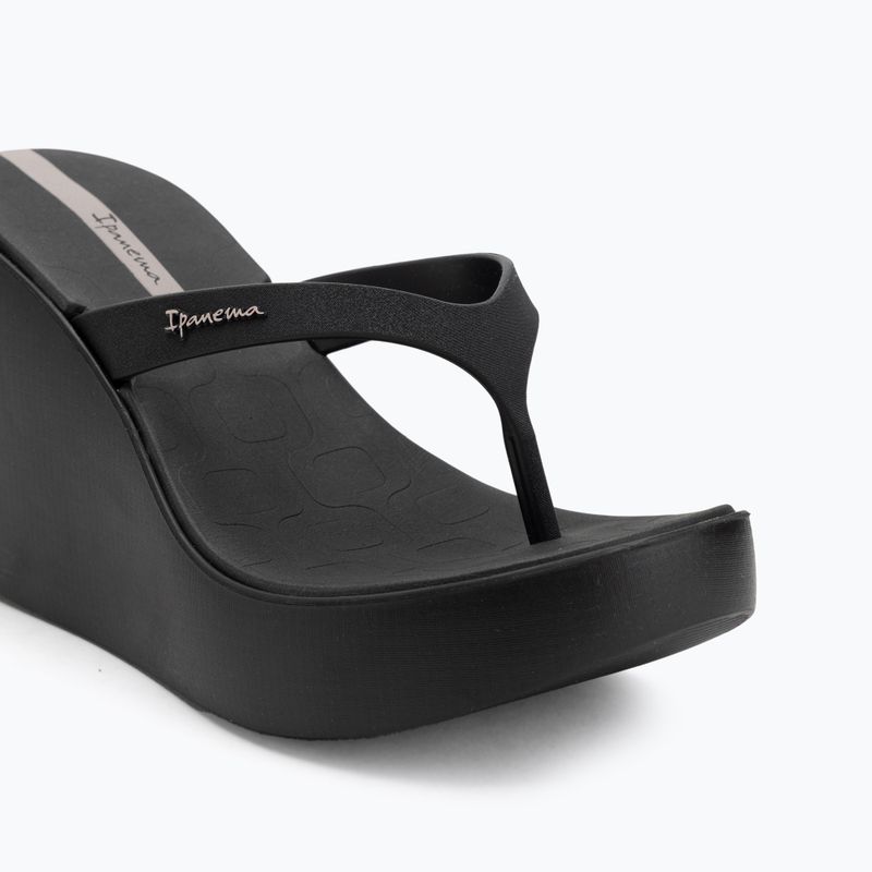 Női Ipanema High Fashion II flip flopok fekete/fekete/bézs 7