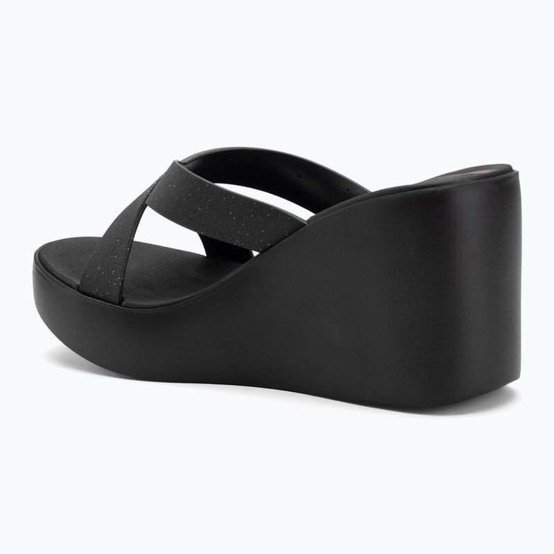 Női Ipanema High Fashion II Slide fekete/csillámos fekete/lila flip-flopok 3