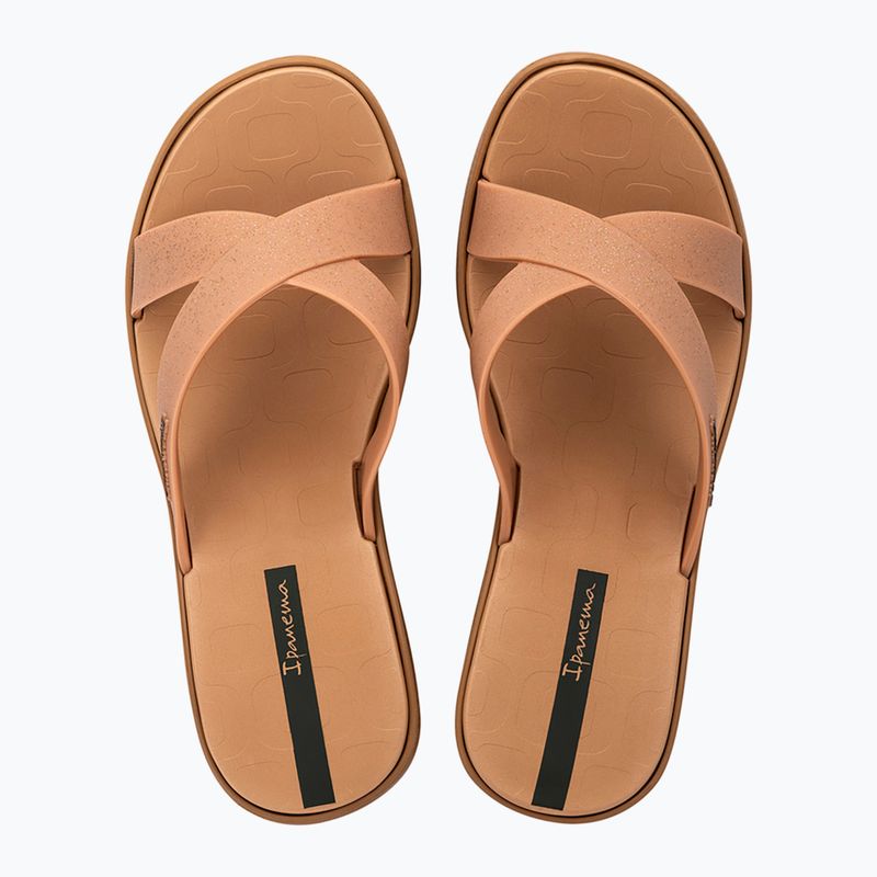 Női flip-flop Ipanema High Fashion II Slide bézs/csillám bézs/zöld 2