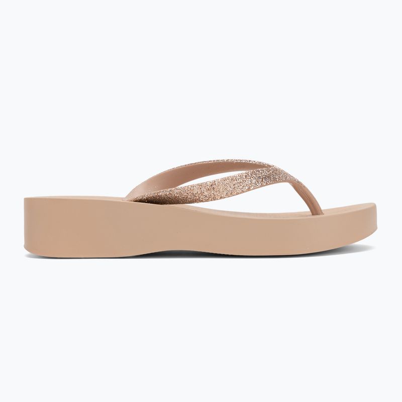 Ipanema női flip flop Mesh Chic Plat bézs/csillám bézs 2