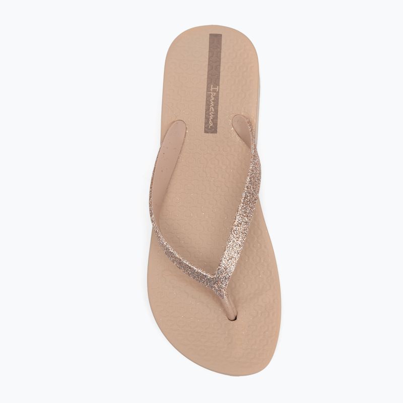 Ipanema női flip flop Mesh Chic Plat bézs/csillám bézs 5