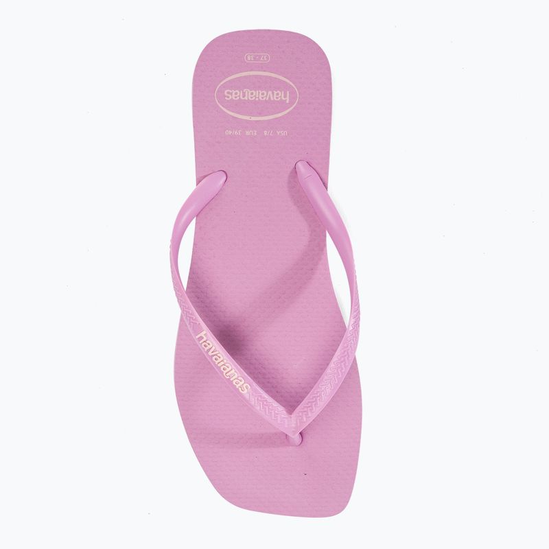 Havaianas Square Logo Pop Up fresh lavender női flip-flop papucs 5