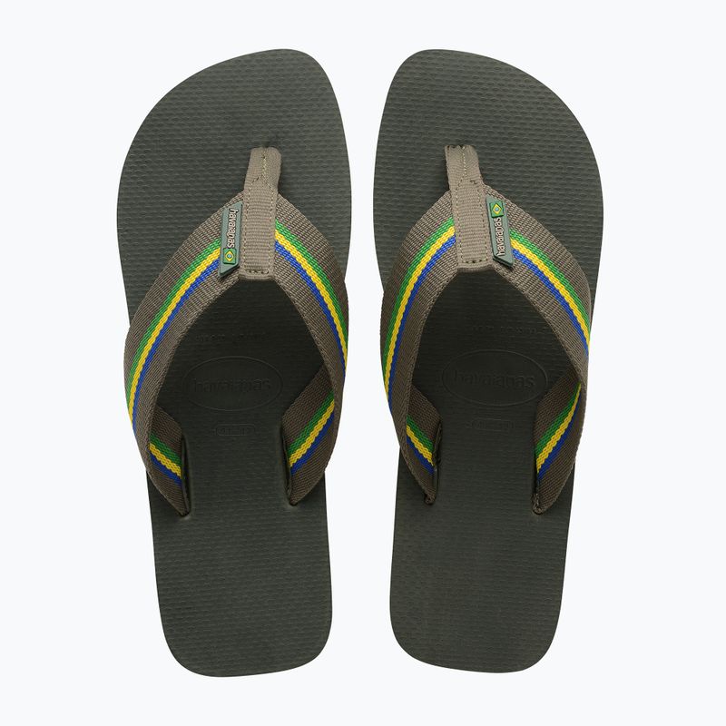 Havaianas Urban Brasil olive green férfi flip-flop papucs 11