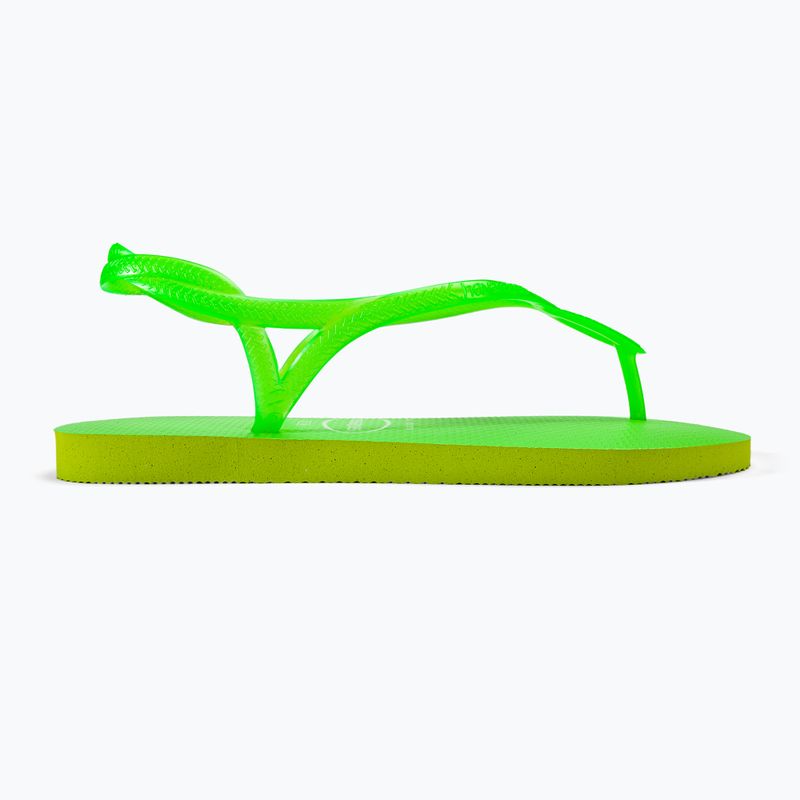 Havaianas Luna Neon lemon green női szandál 2