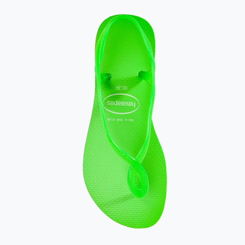 Havaianas Luna Neon lemon green női szandál 4