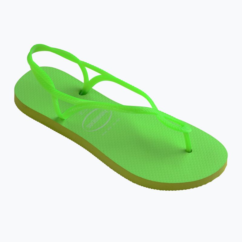 Havaianas Luna Neon lemon green női szandál 8