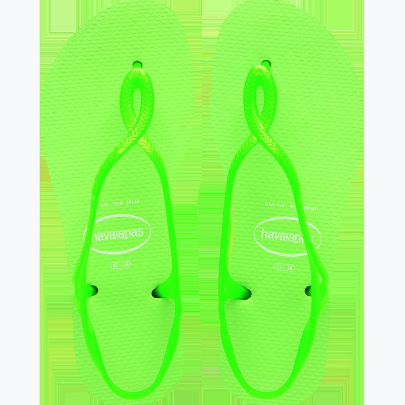 Havaianas Luna Neon lemon green női szandál 12