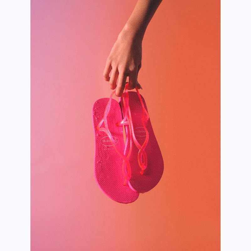 Havaianas Luna Neon pink flux női szandál 14