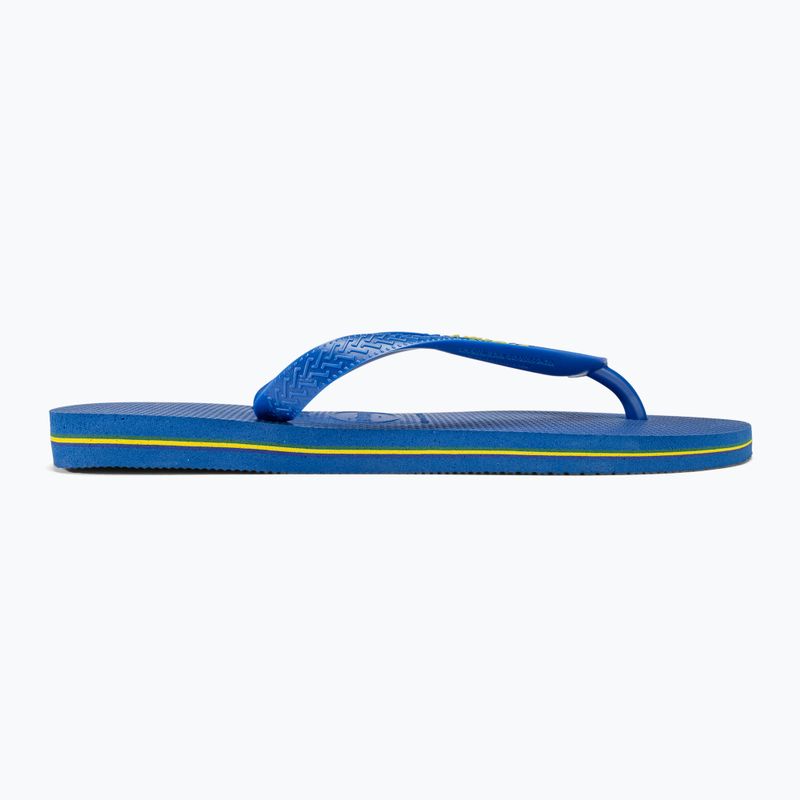 Havaianas Brasil Logo Neon star blue /  star blue flip-flop papucs 2