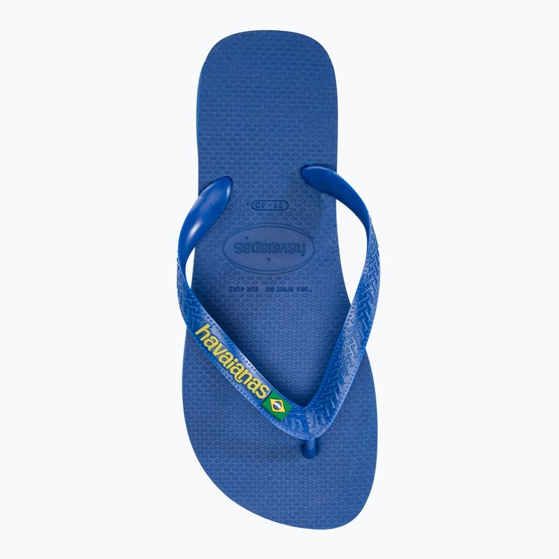 Havaianas Brasil Logo Neon star blue /  star blue flip-flop papucs 5