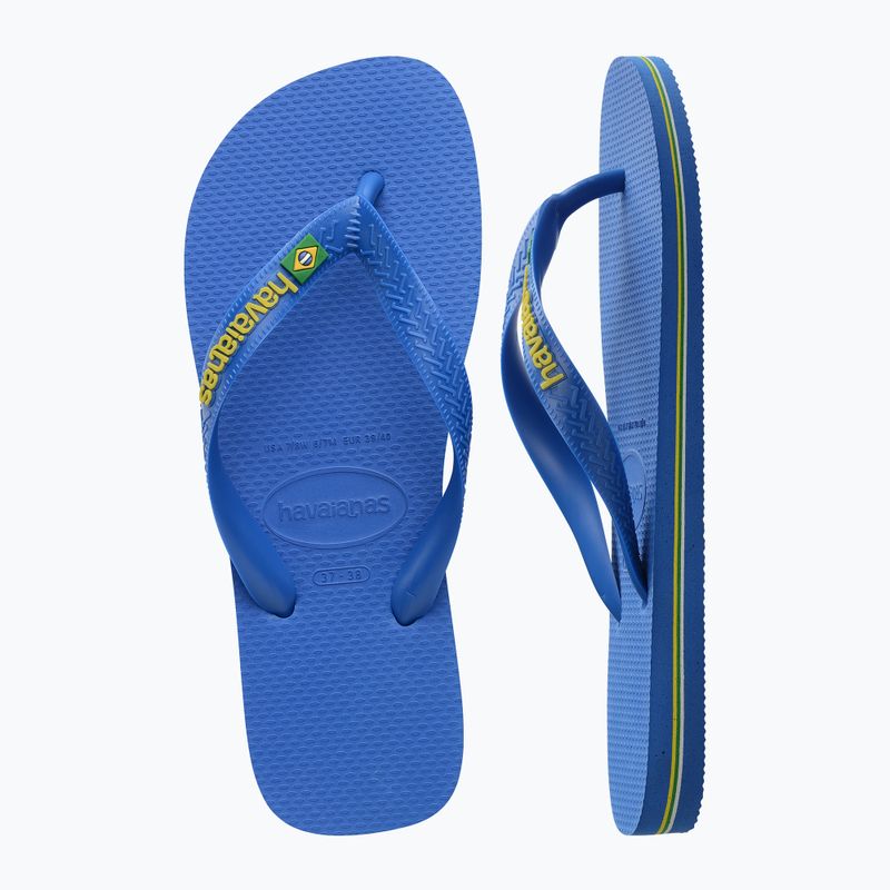 Havaianas Brasil Logo Neon star blue /  star blue flip-flop papucs 11