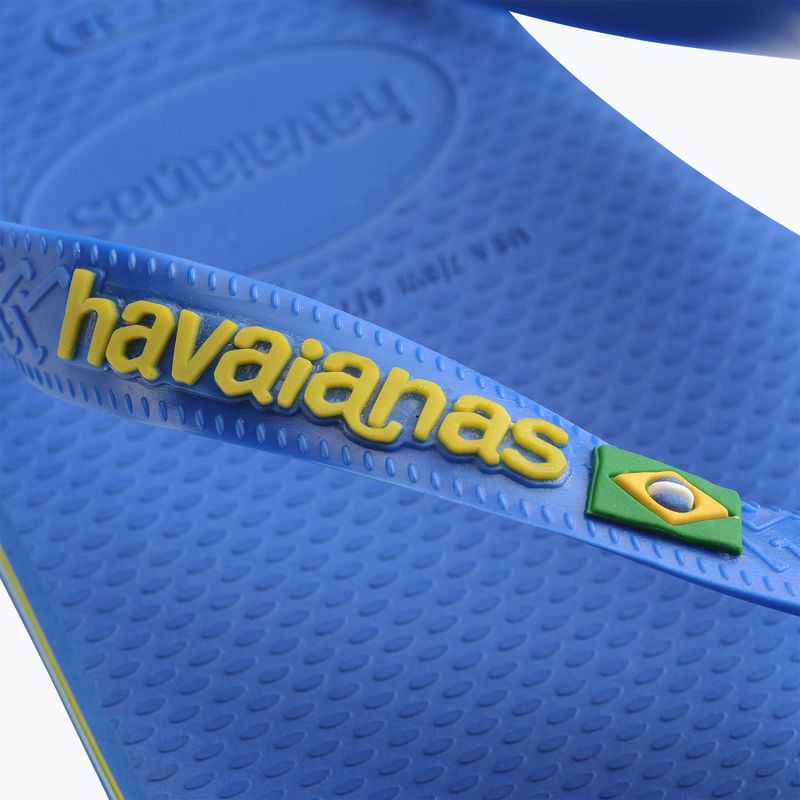 Havaianas Brasil Logo Neon star blue /  star blue flip-flop papucs 12