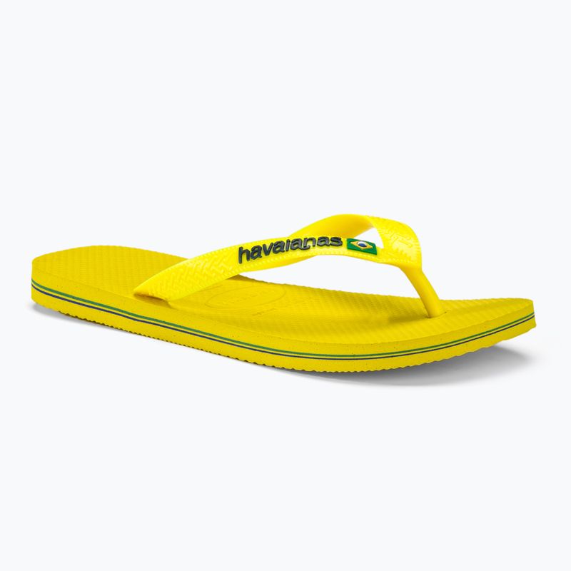 Havaianas Brasil Logo Neon citrus yellow / citrus yellow flip-flop papucs