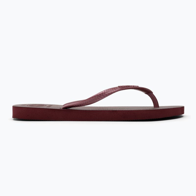Női Havaianas Slim Gloss amarant flip flopok 2