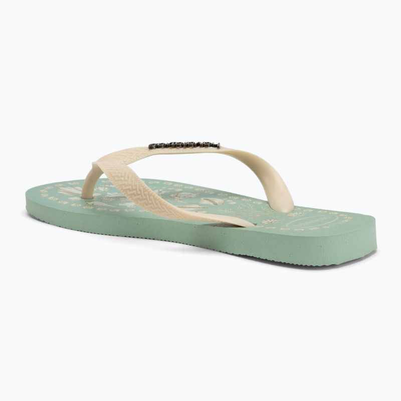 Női Havaianas Top Tropicalia Vibes flip flopok tengerparti zöld 3