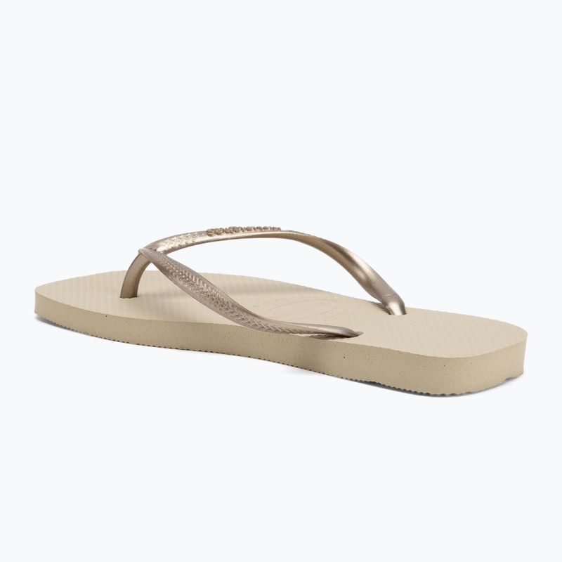 Női Havaianas Slim Square flip flop homok szürke 3
