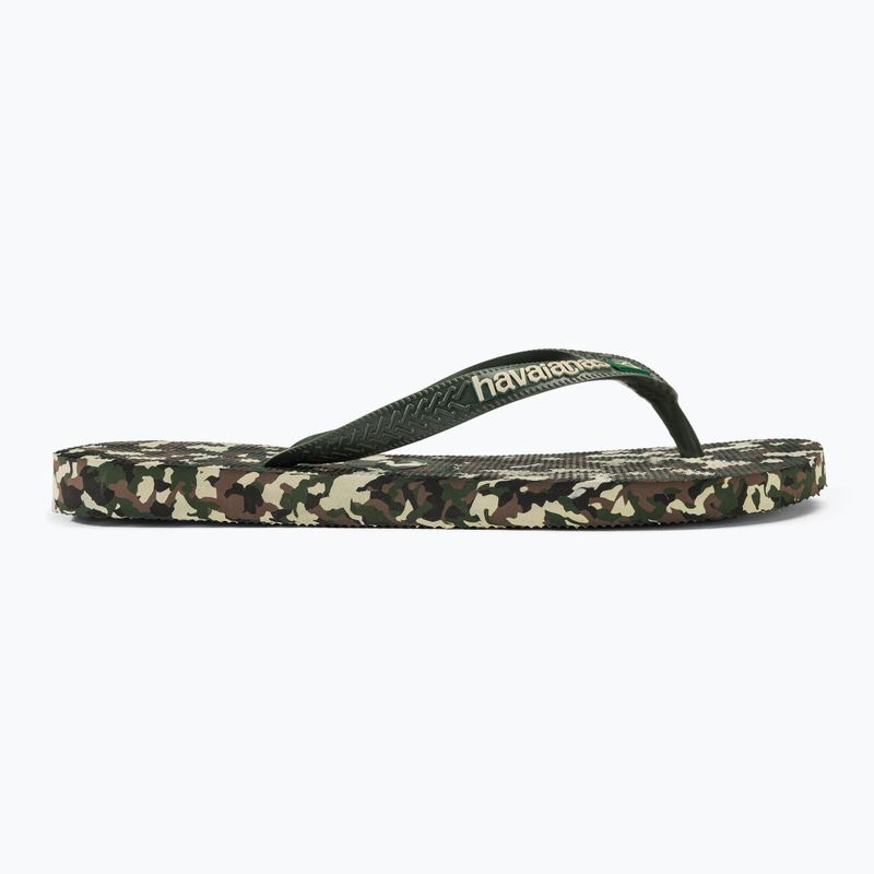 Havaianas Brasil Tech II olive green flip-flop papucs 2