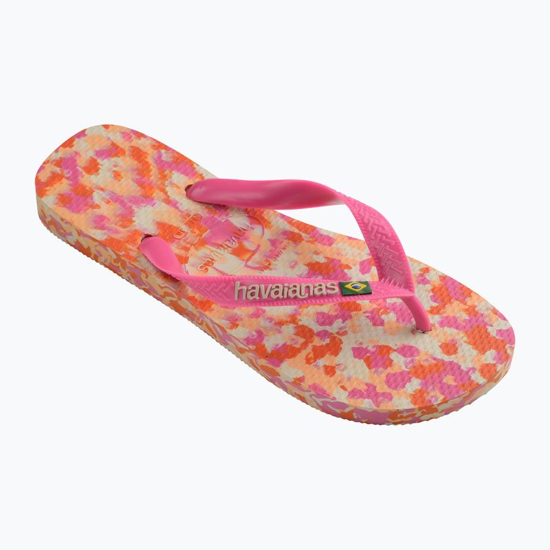 Havaianas Brasil Tech II pink flux flip-flop papucs 8