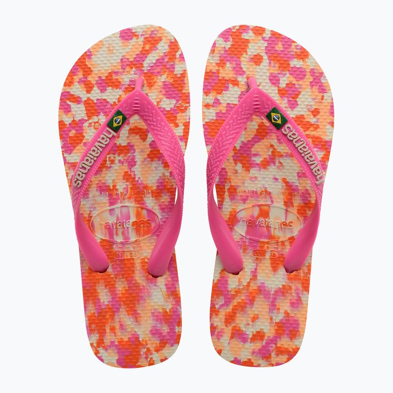 Havaianas Brasil Tech II pink flux flip-flop papucs 10
