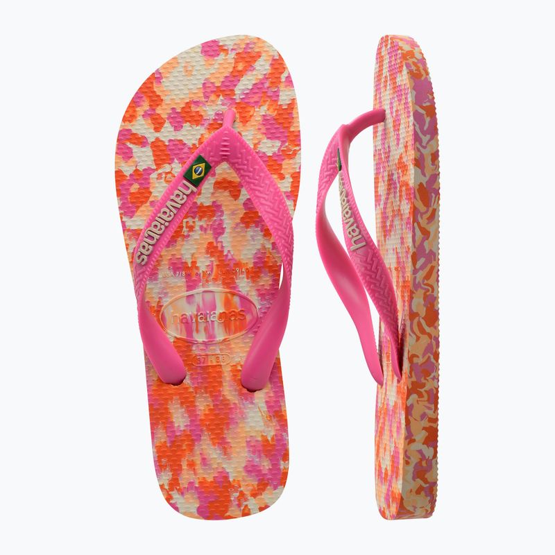 Havaianas Brasil Tech II pink flux flip-flop papucs 11