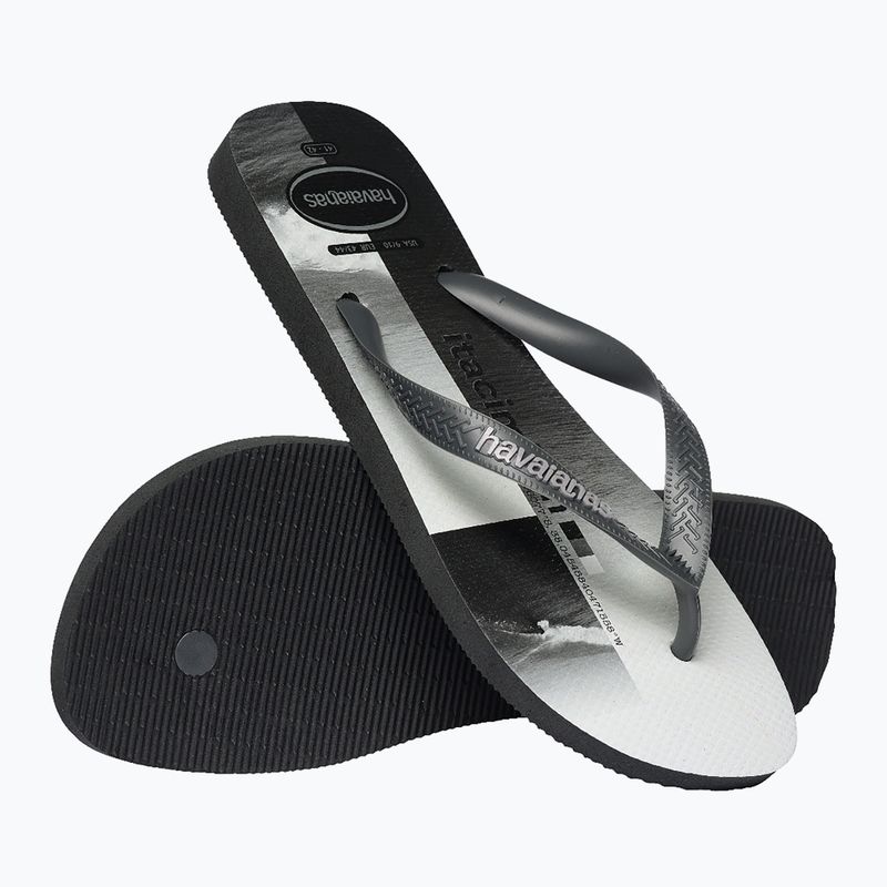 Férfi Havaianas Top Surfer I új grafit flip flopok 6