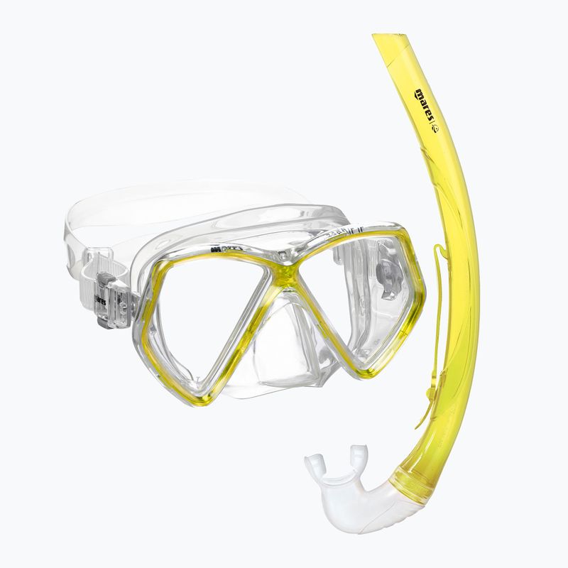 Gyerek snorkeling készlet Mares Combo Zephir Junior yellow/clear