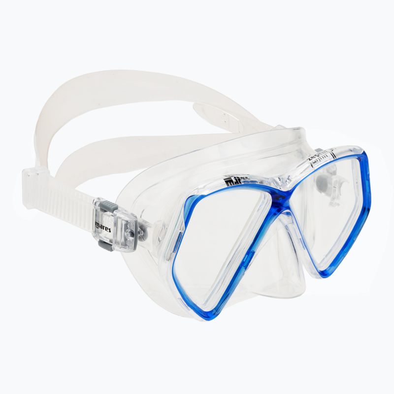 Gyerek snorkeling maszk Mares Zephir JR blue/clear