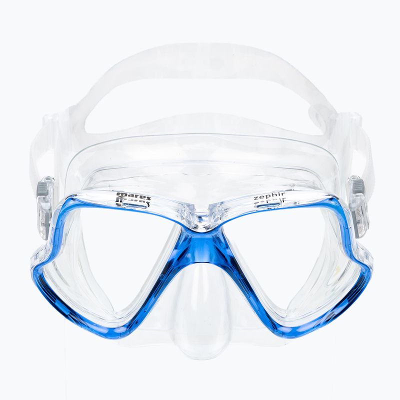 Mares Zephir búvárszett maszk + snorkel kék/színtelen 411769 3