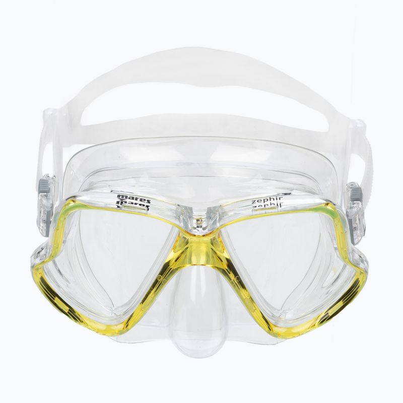 Mares Zephir búvárszett maszk + snorkel sárga/színtelen 411769 3