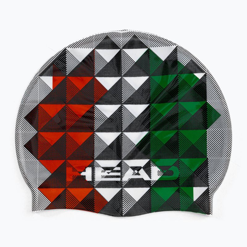 HEAD Flag Suede Rhoumb szürke-zöld úszósapka 455288