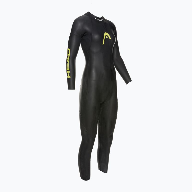 Női triatlon búvárruha HEAD Ow Free 3.2 fekete/sárga