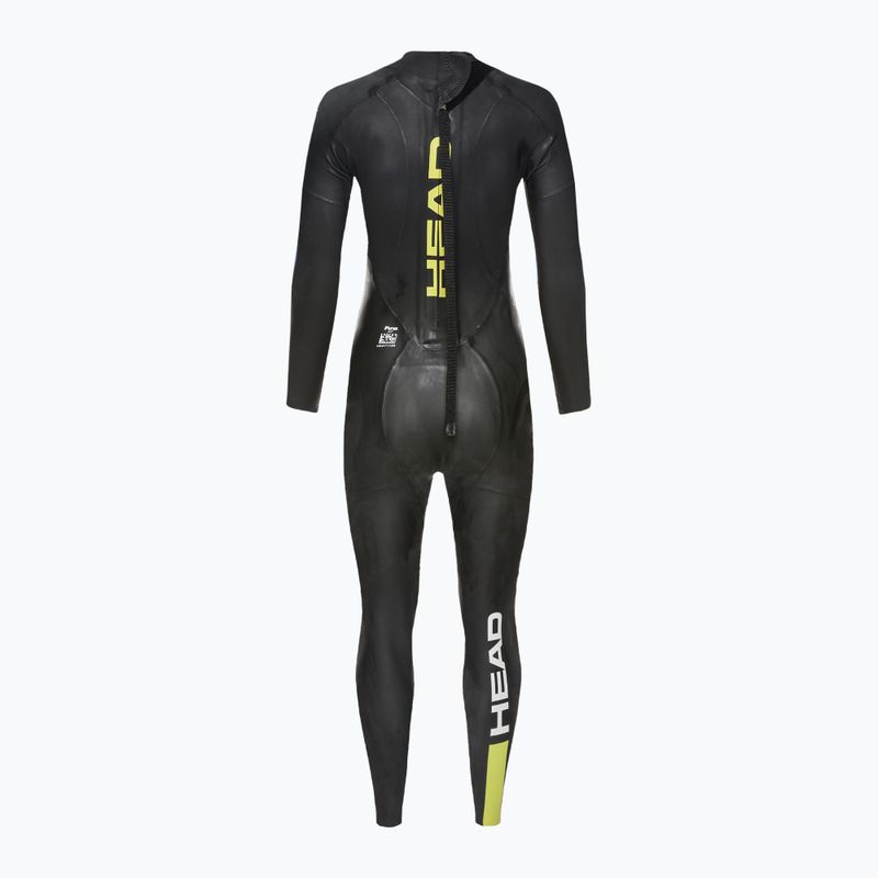 Női triatlon búvárruha HEAD Ow Free 3.2 fekete/sárga 3