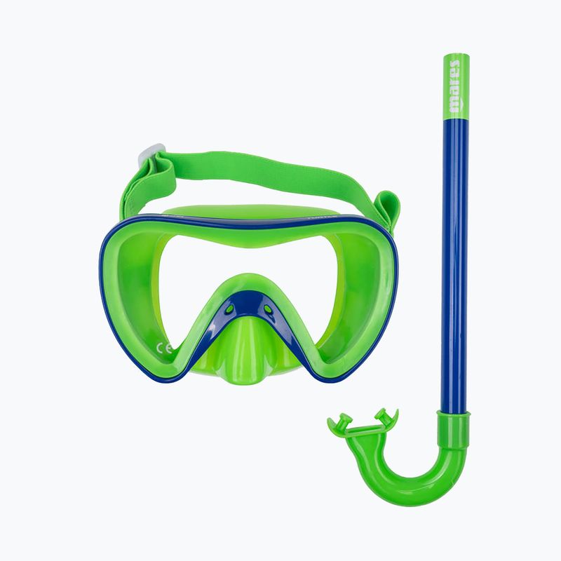 Mares Teknősbéka gyermek búvárszett zöld-kék 411778 8