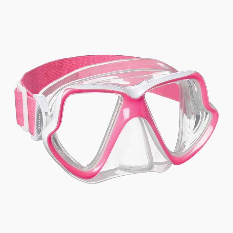 Snorkeling készlet Mares Combo Wahoo Neon pink/white/clear 2