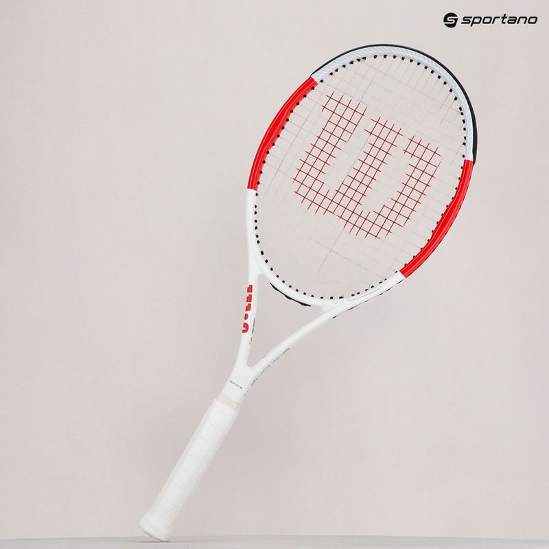 Wilson Six.One Team 95 Cvr teniszütő piros-fehér WRT73640U WRT73640U 8