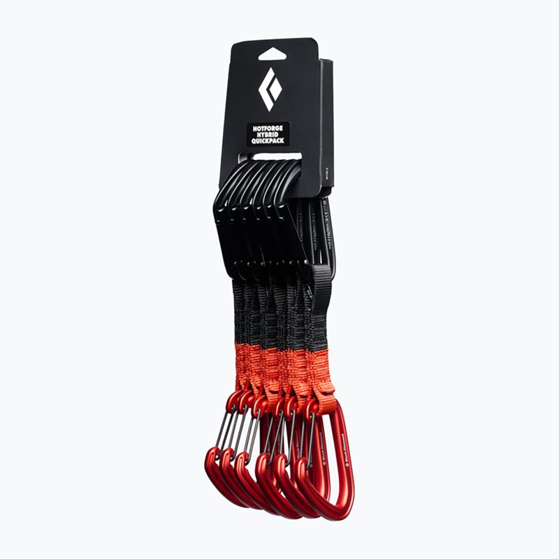Szett mászó expresszekből Black Diamond Hotforge Hybrid Quickpack Set 6 pcs. 12 cm octane