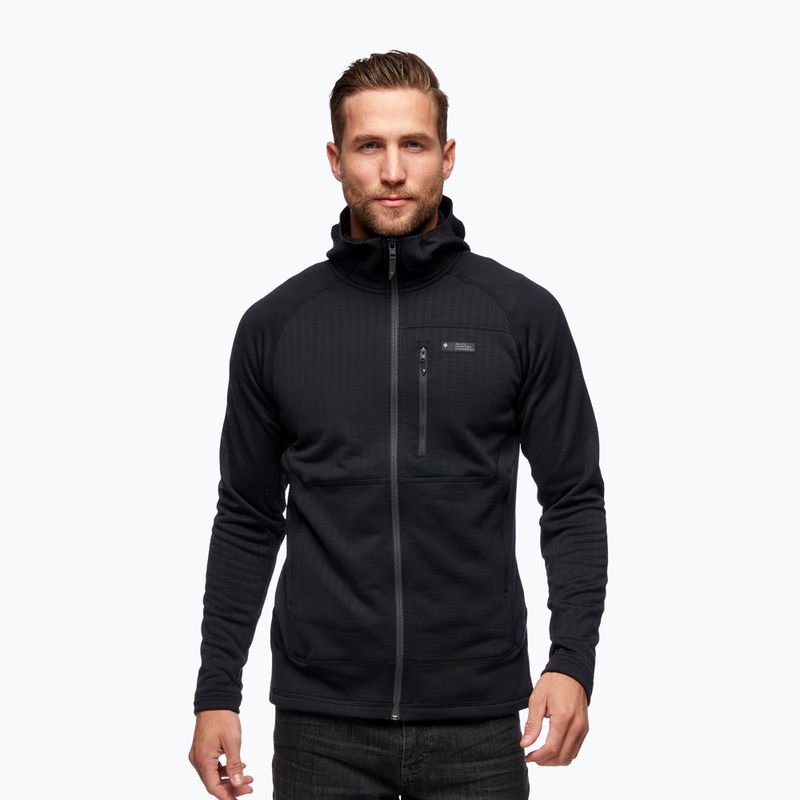 Férfi Black Diamond Factor Hoody trekking pulóver fekete AP7440400002