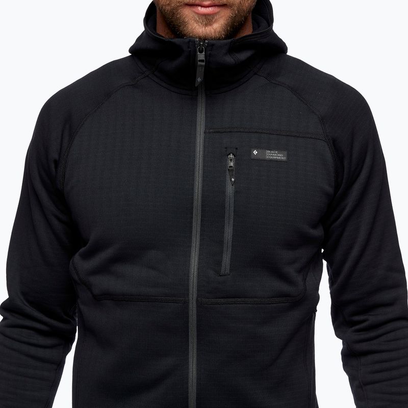 Férfi Black Diamond Factor Hoody trekking pulóver fekete AP7440400002 3