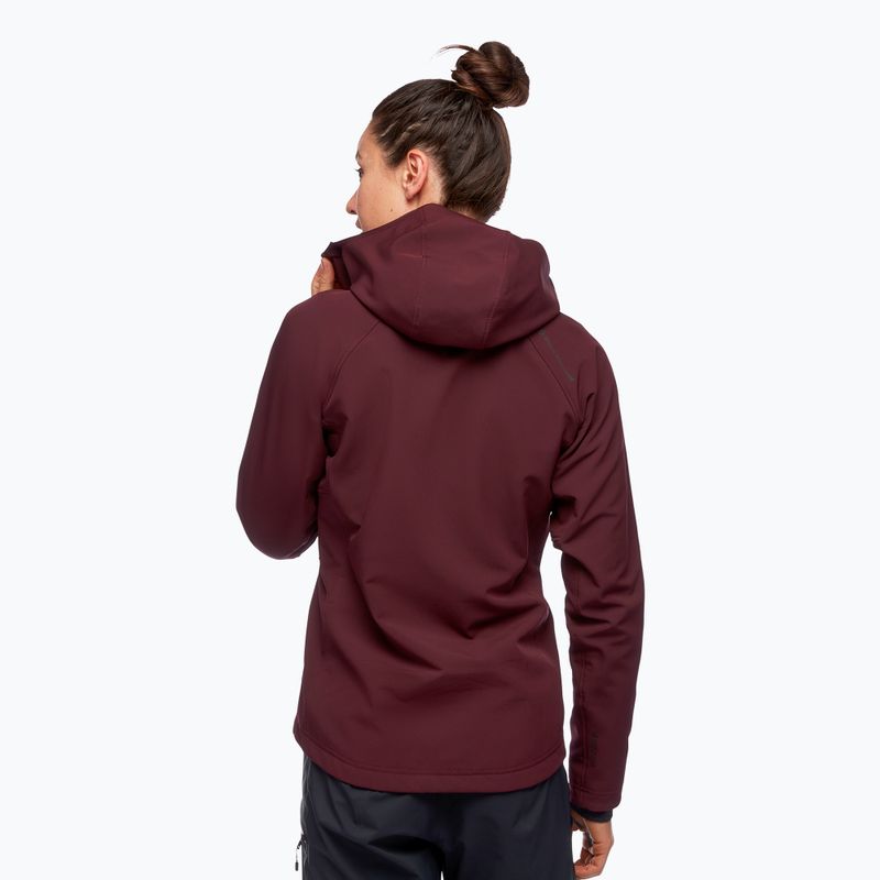 Női softshell dzseki Black Diamond Element bordeaux-i színű kabát 2