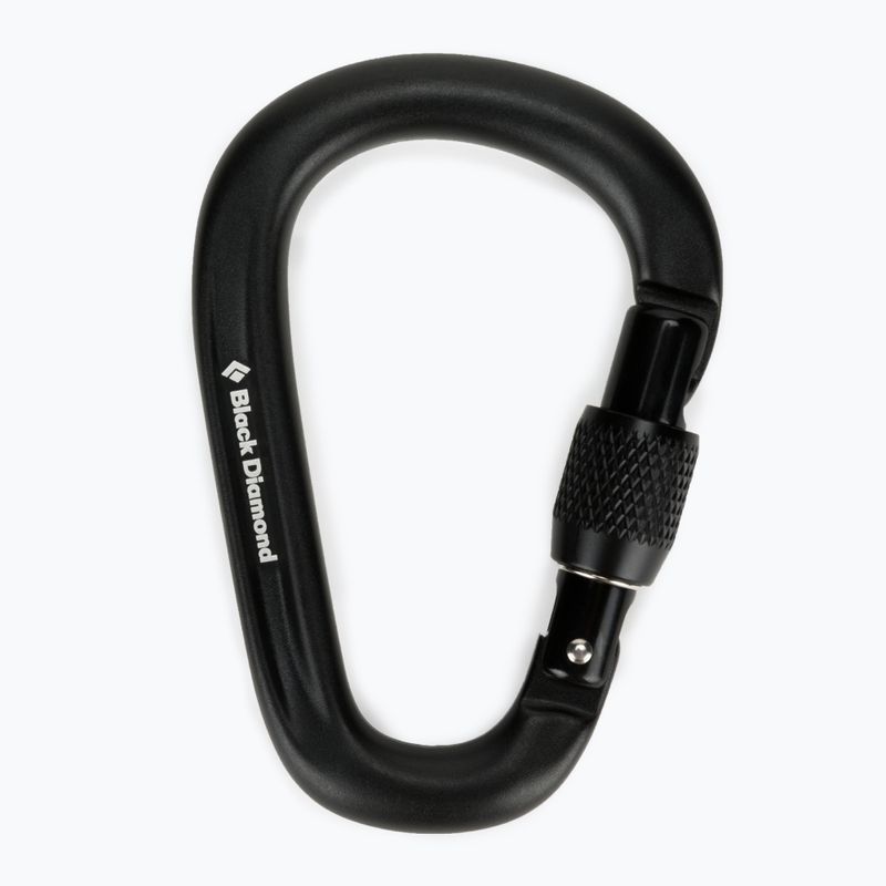 Black Diamond Pearlock Pearlock Screwgate karabiner fekete BD381134340002ALL1