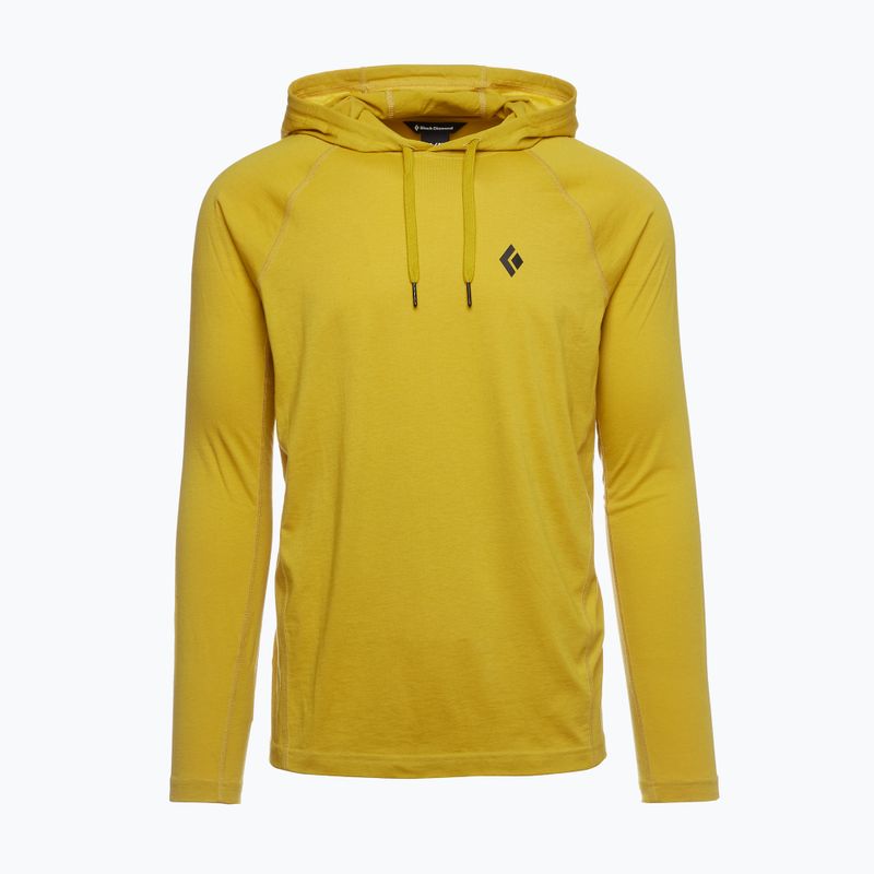 Férfi trekking pulóver Black Diamond Crag Hoody sárga AP7520007006