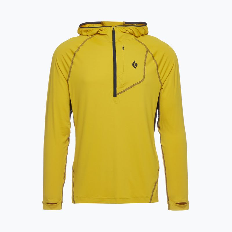 Férfi trekking pulóver Black Diamond Alpenglow Pro Hoody sárga AP7520827006