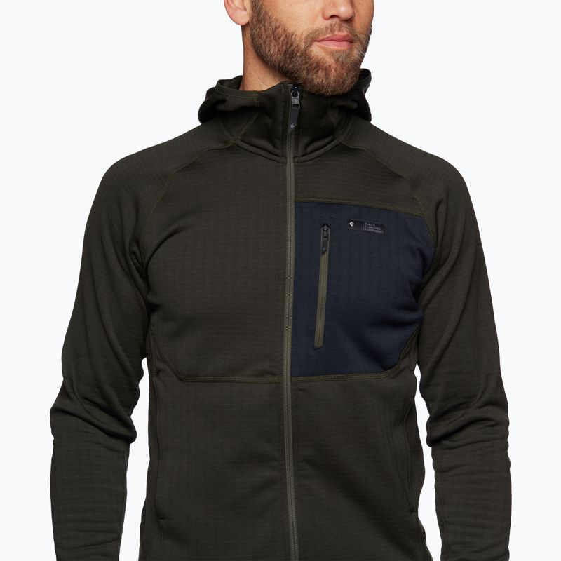 Férfi trekking pulóver Black Diamond Factor Hoody cypress 4