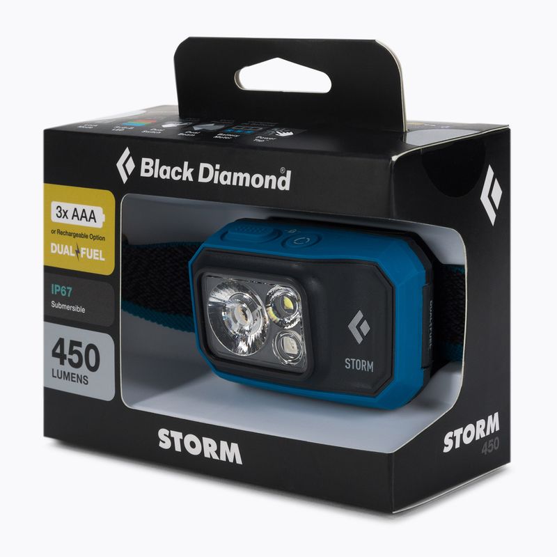 Fejlámpa Black Diamond Storm 450 kék BD6206714004ALL1