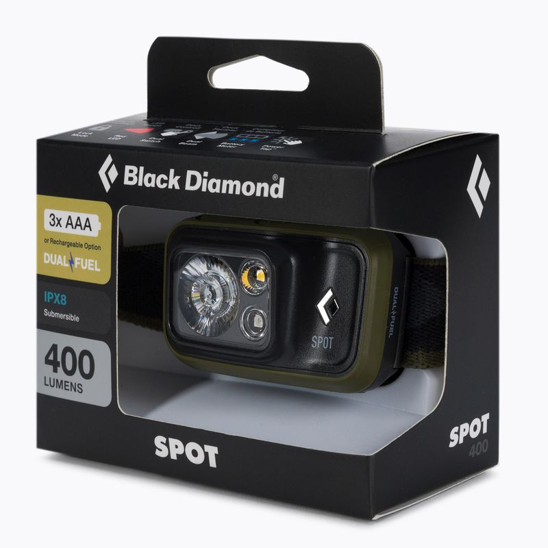 Black Diamond Spot 400 fejlámpa zöld BD6206723002ALL1