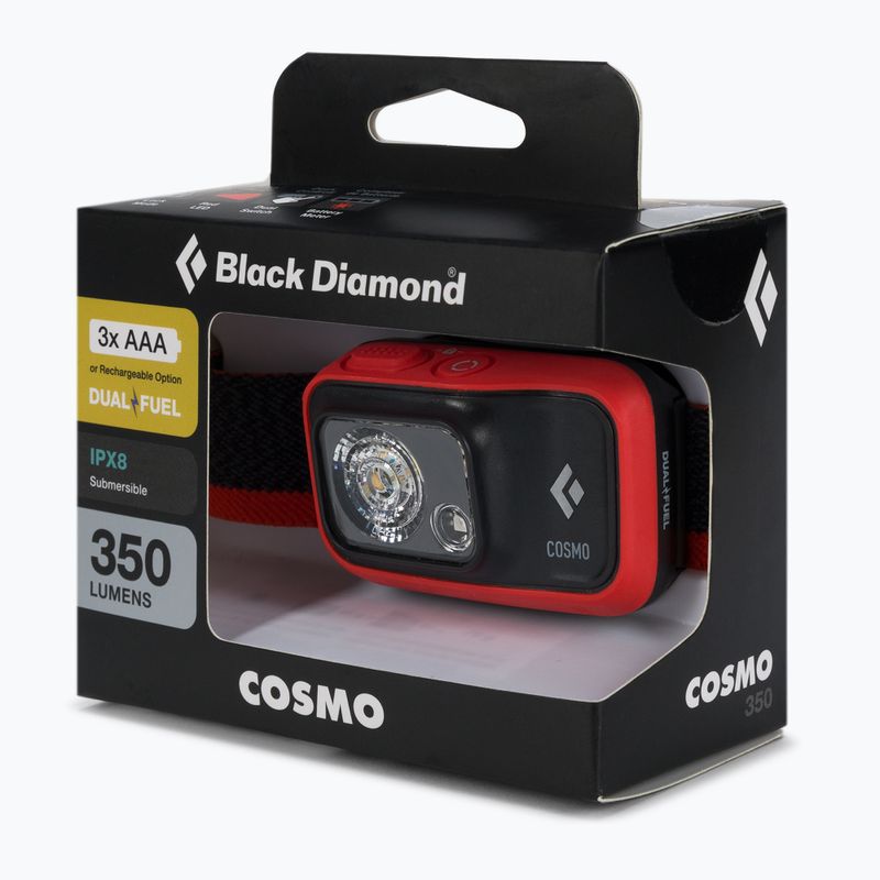 Black Diamond Cosmo 350 fejlámpa piros BD6206738001ALL1
