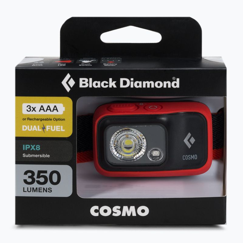 Black Diamond Cosmo 350 fejlámpa piros BD6206738001ALL1 2