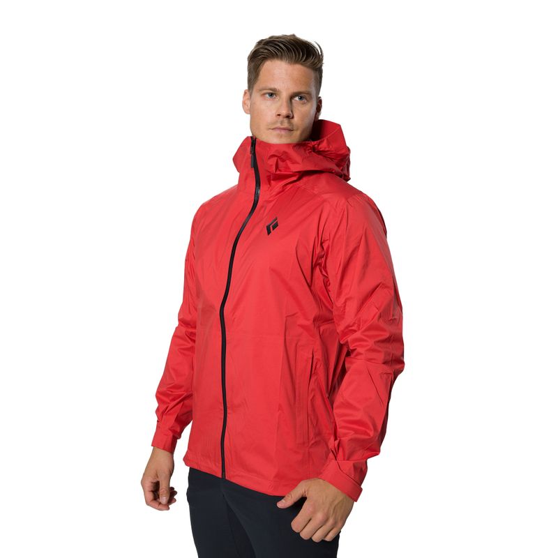 Férfi Black Diamond Stormline Stretch Mental vízálló kabát piros APCDT06040SML1